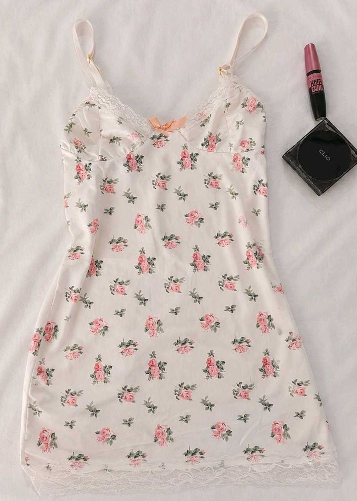 Y2k Floral Slip Dress