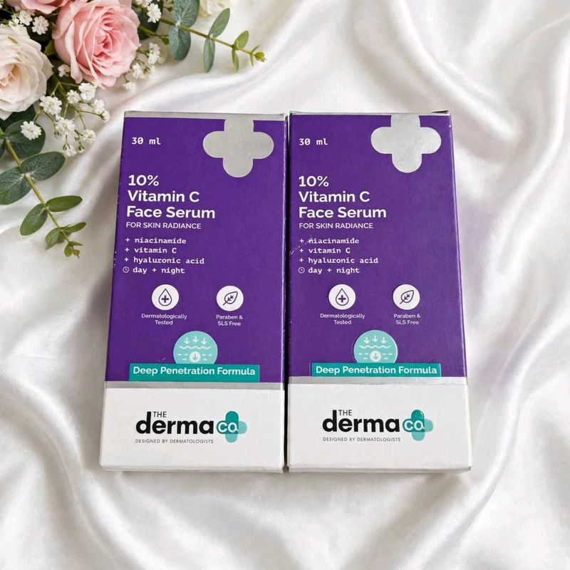 Pack of 2  The Derma Co. 10% Vitamin C Face Serum