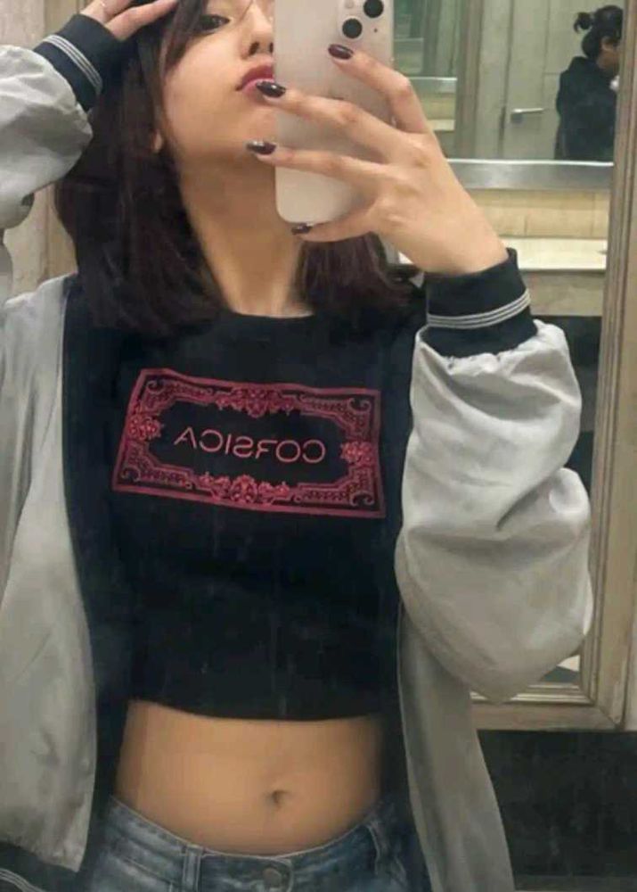 Cropped Graphic Tee