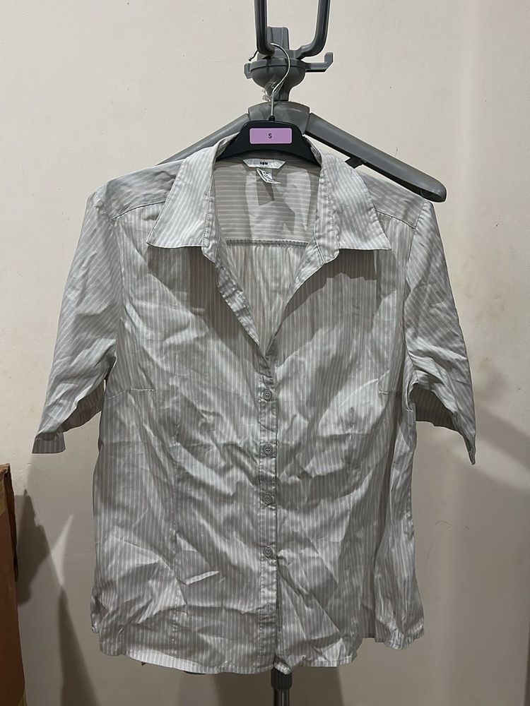 Classic Striped Button-Up Shirt