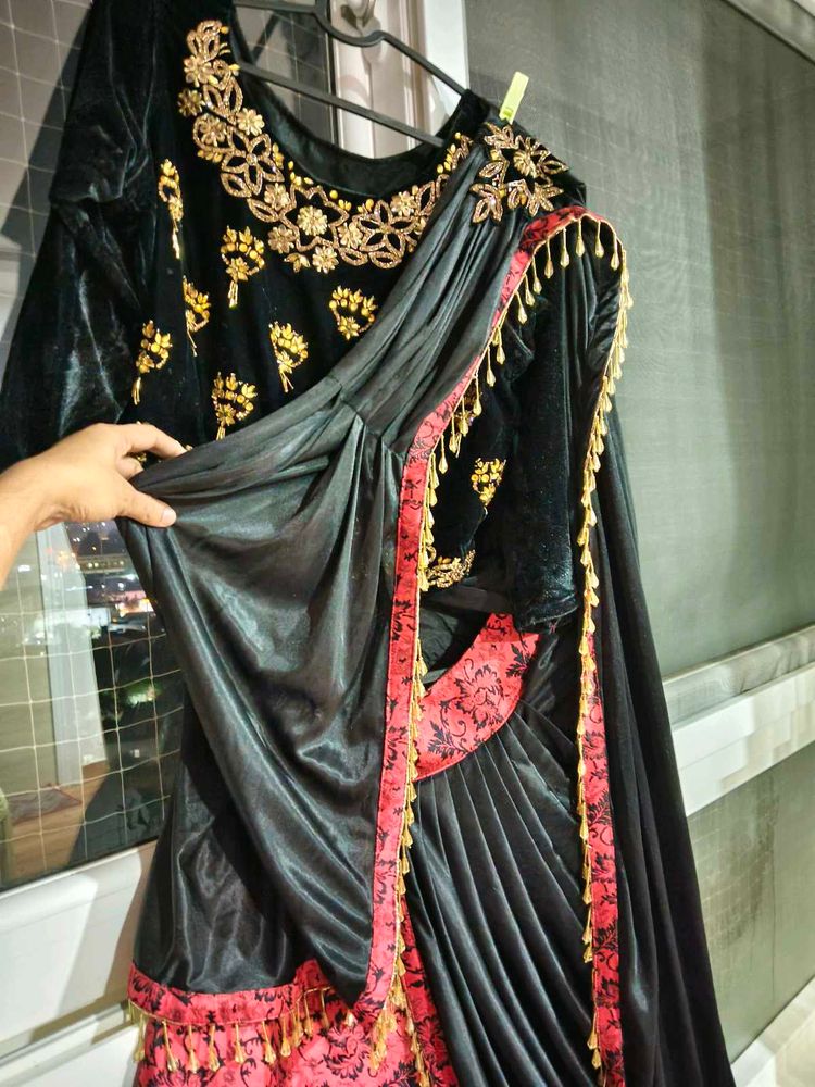 handwork lehanga choli / half saree