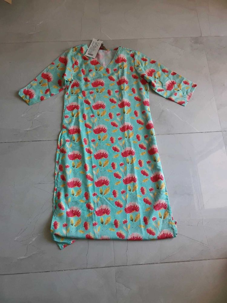 Floral Print Kurta