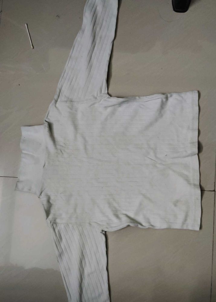 White Long Sleeve Top