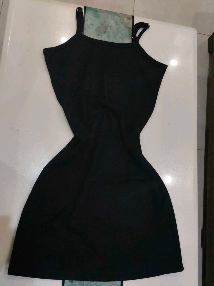 Black Spaghetti Strap Dress