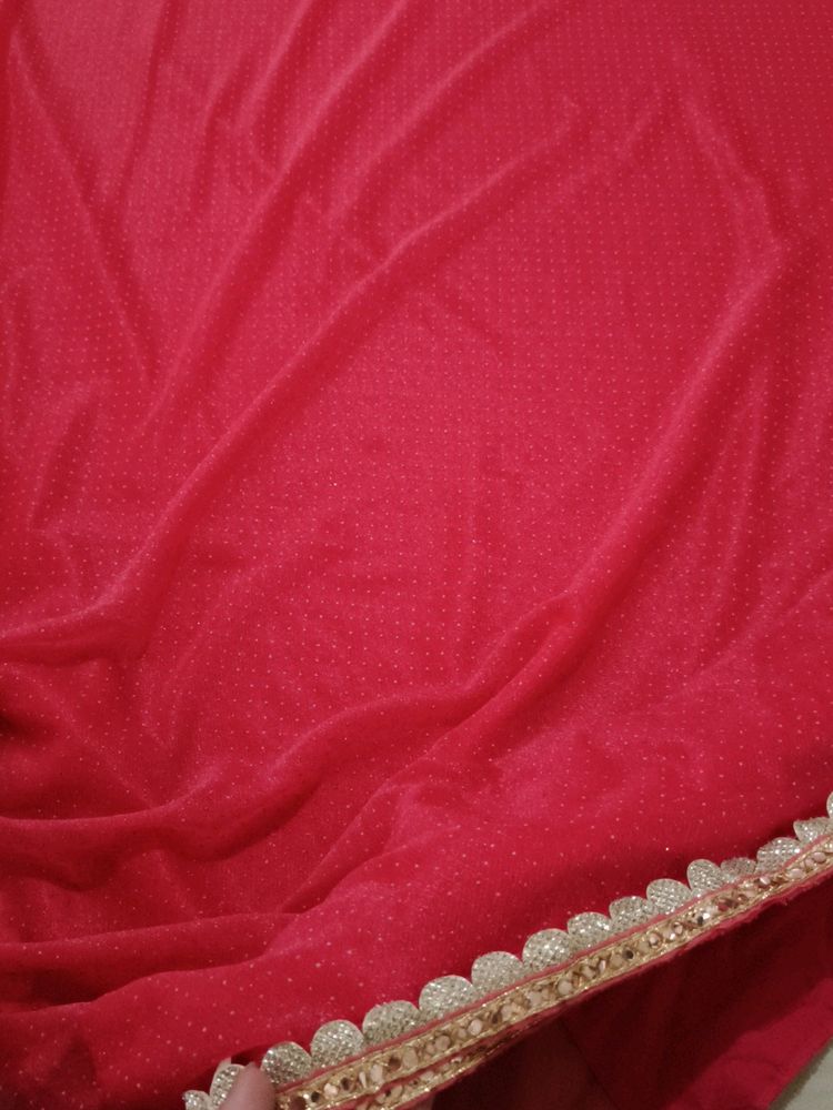 Price Drop 💧 Party Wear Saree (Glitter +Net)