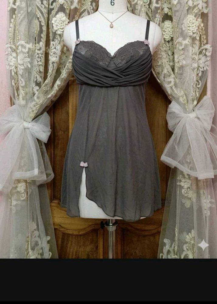 Sheer Lace Babydoll Nightie