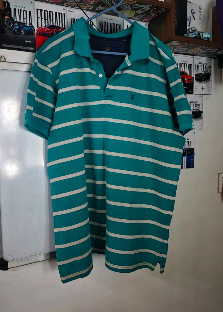 Men's Striped Polo Shirt