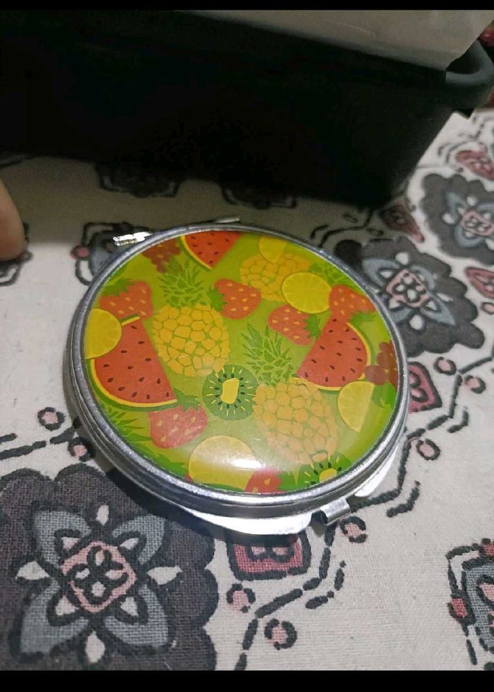 Cute Fruit Print Compact Mirror set of 3