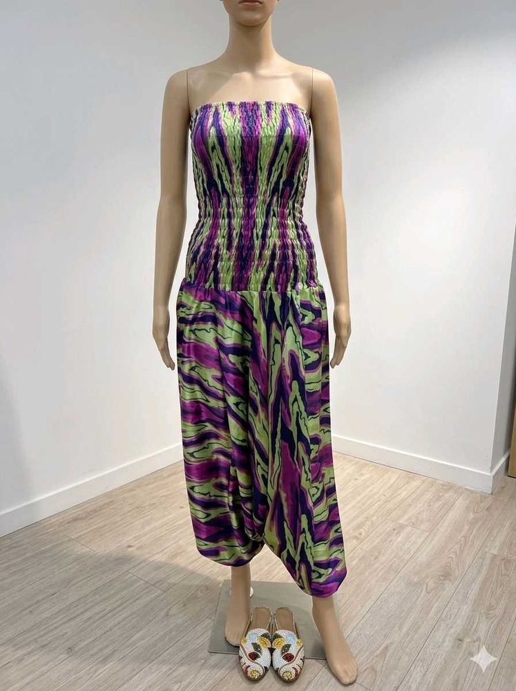 Boho Smocked Jumpsuit