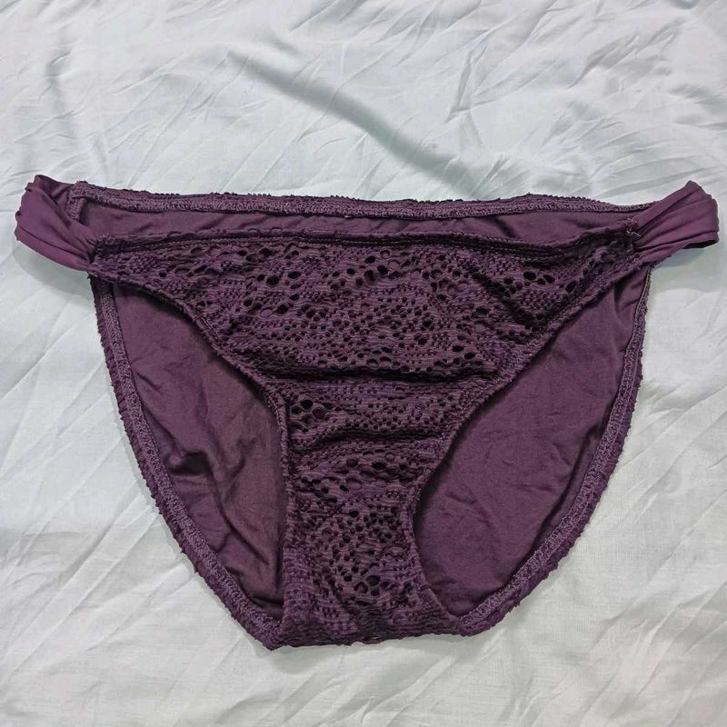 🤎 Purple Crochet Bikini Bottom