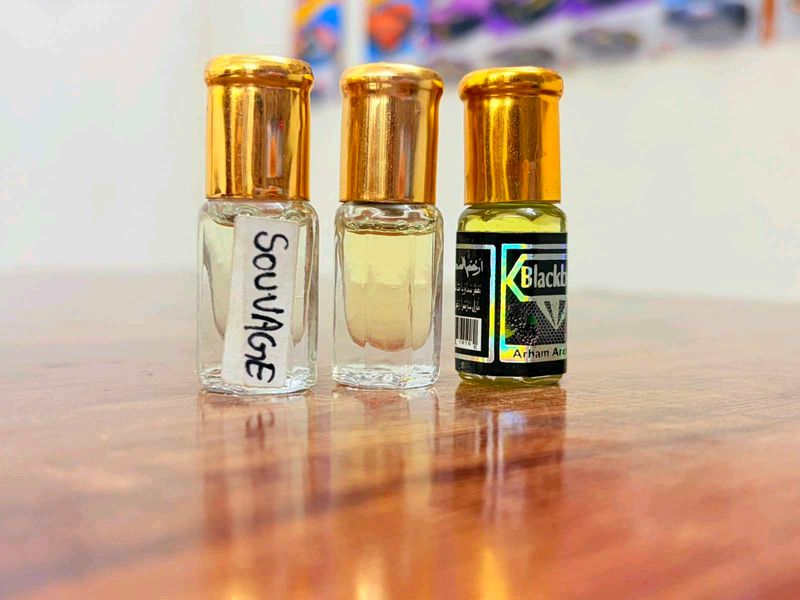 3 premium perfume oils (attar)