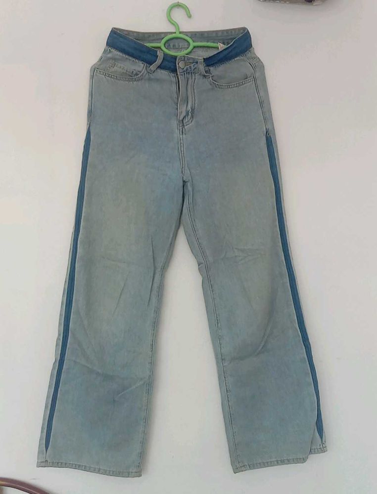 Light Wash Wide Leg Jeans