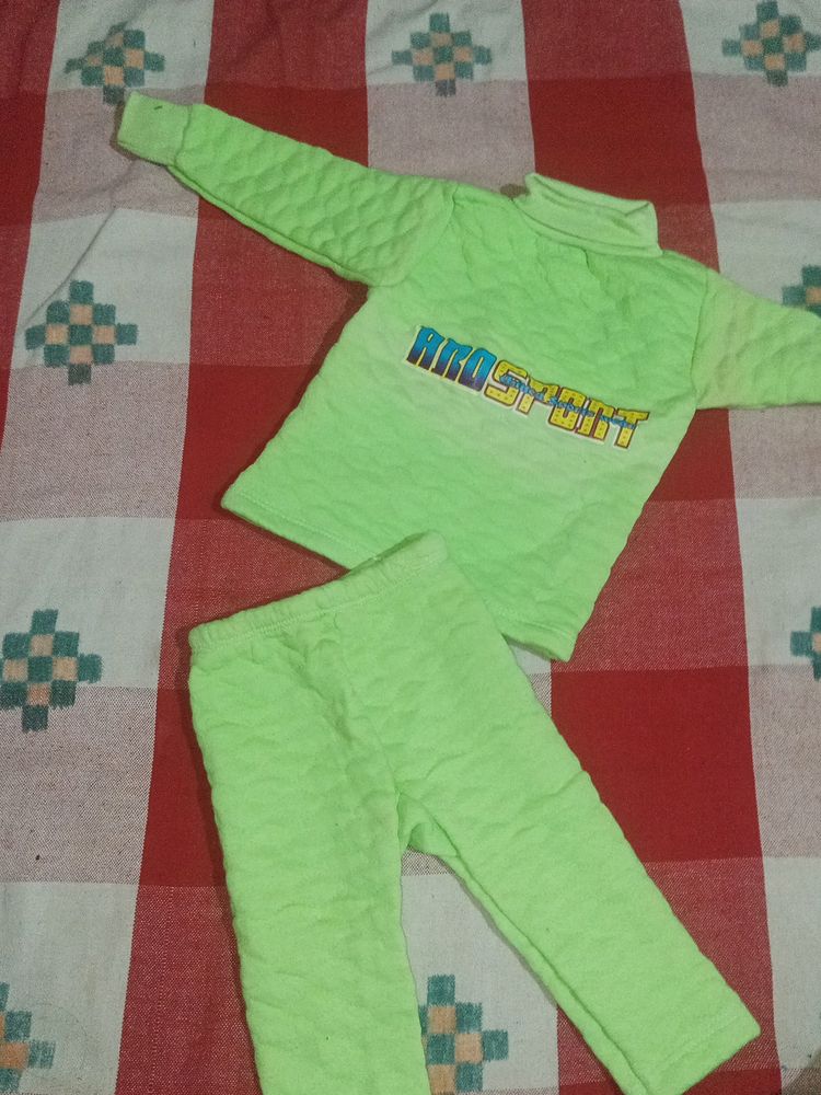 Green Wool Baby Winter Wear