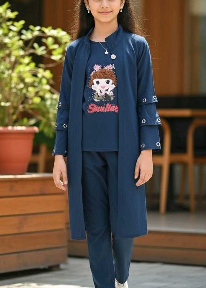 Navy Cartoon Print 3-Piece Set