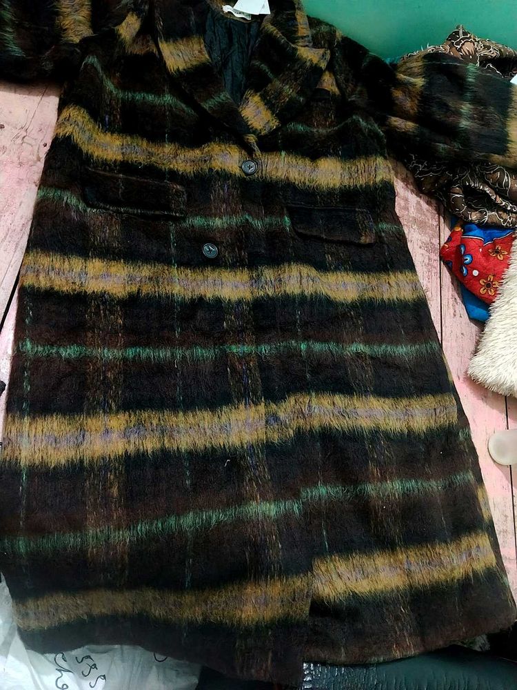 Cozy Plaid Longline Coat