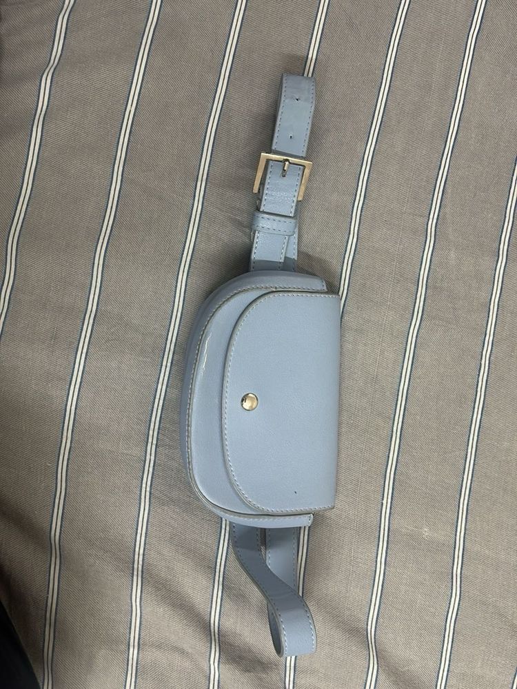 Chic Blue Belt Bag