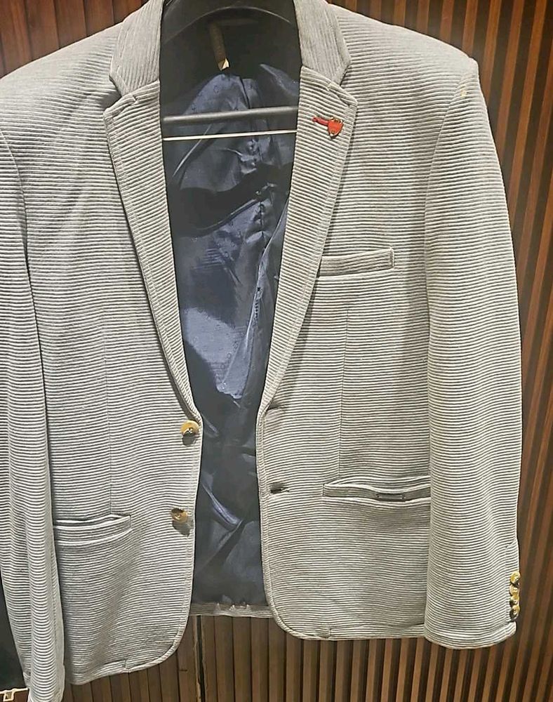 Men's Striped Blazer