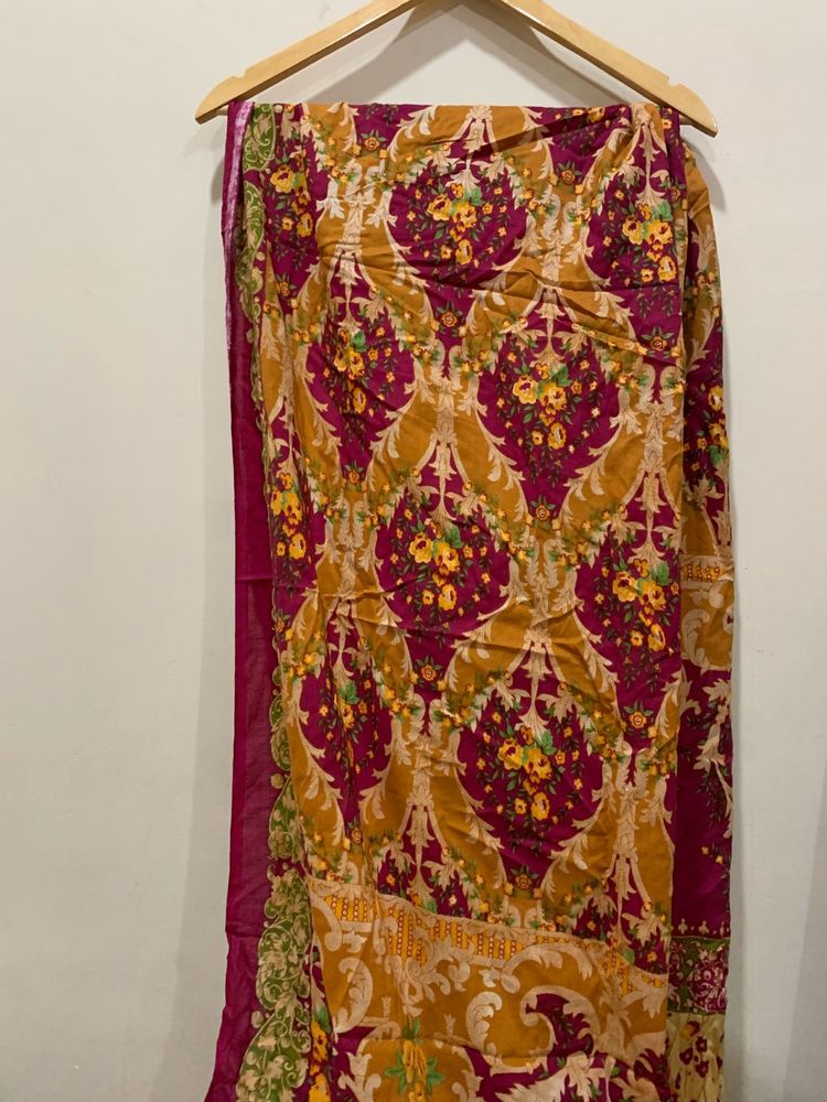Printed pure cotton duppatta