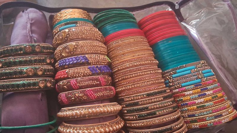 Assorted Indian Bangles Set