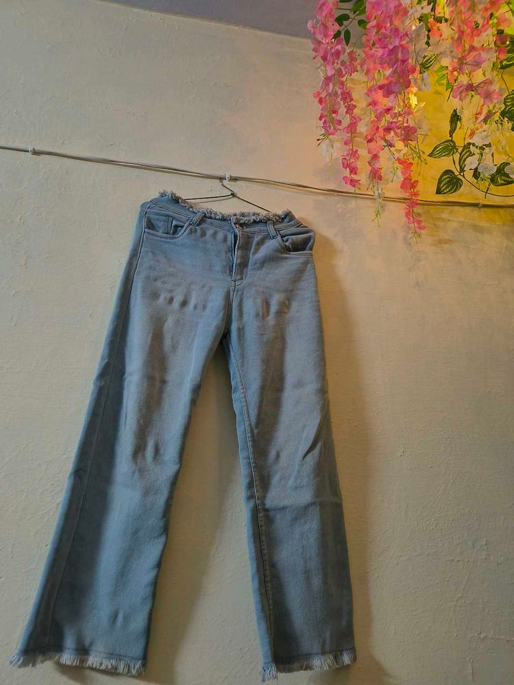 Light Sky-blue Fully Stretchable Jeans