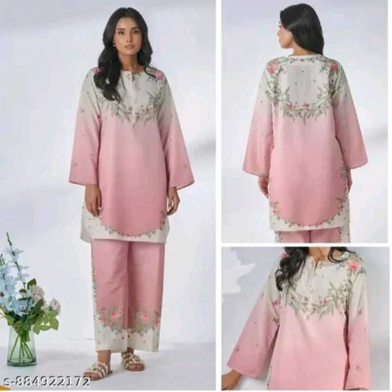 Elegant Floral Kurta Set for Women.. never use siz