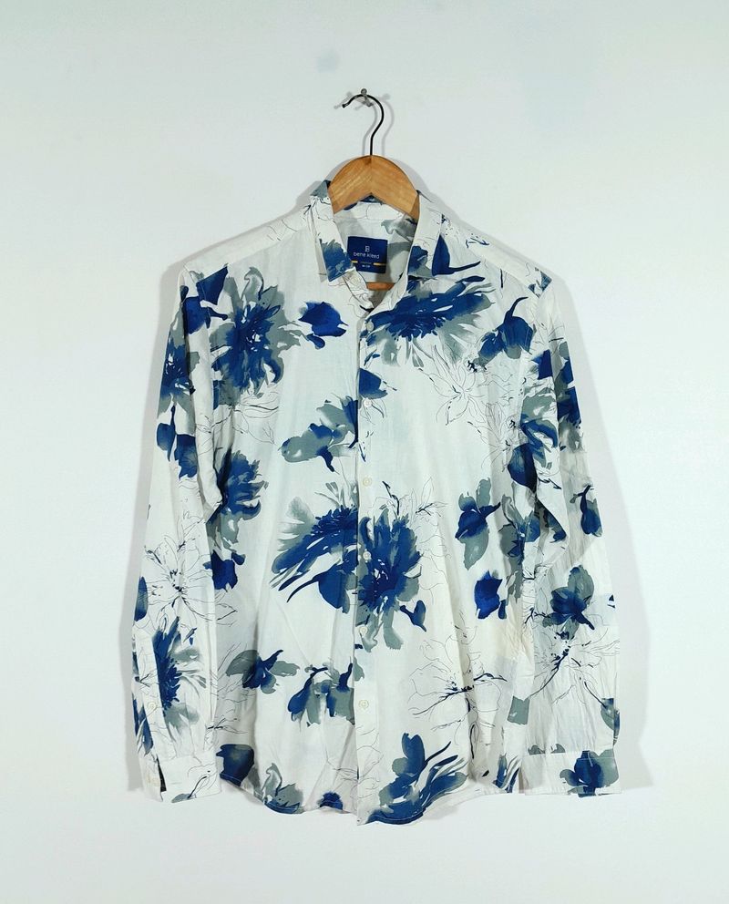 Off White Printed Shirt For Men's
