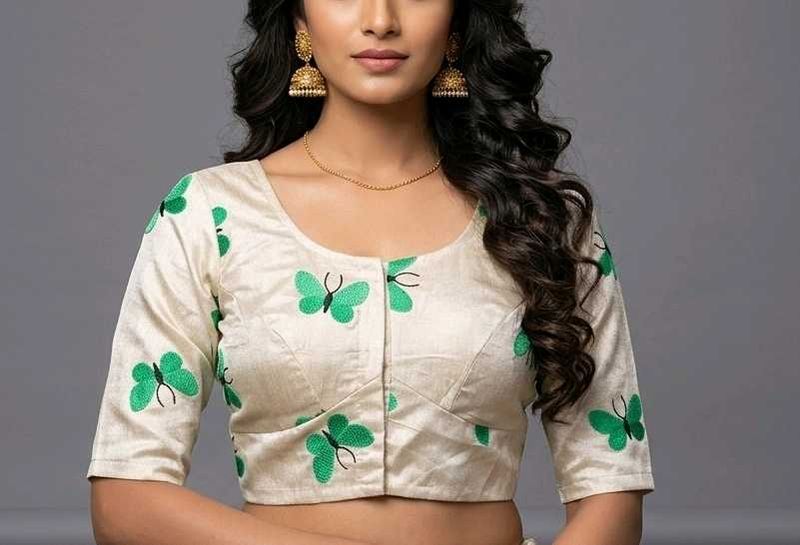 Embroidered Butterfly Blouse