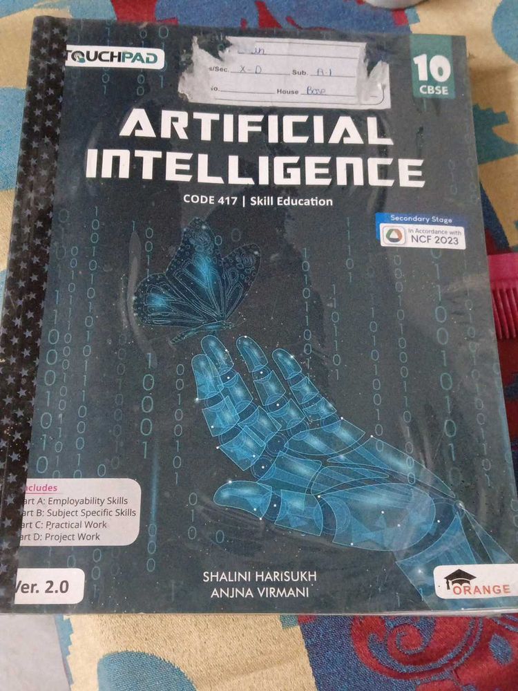 Artificial Intelligence Textbook for Class 10