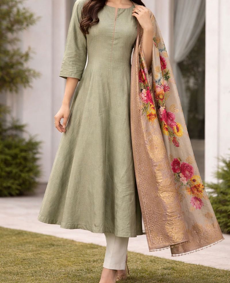 Light Green Kurta Set from Vark by Westsi
