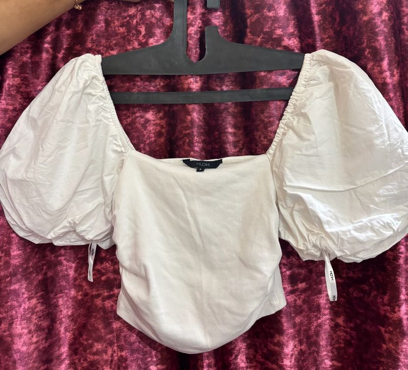 NUON ribbed crop top (size- S)