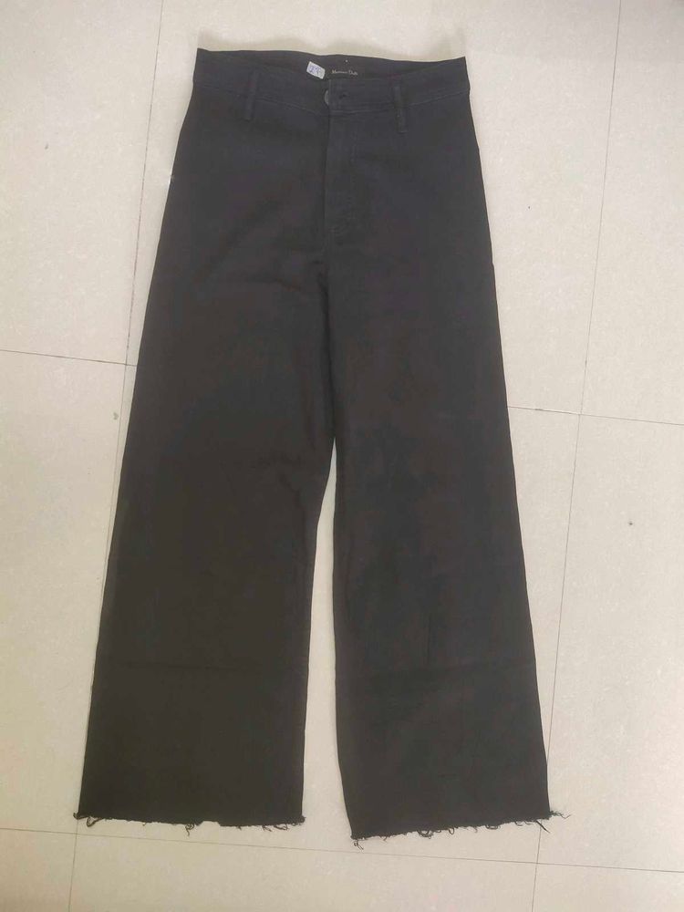Imported Massimo Dutti Black Flared Jeans