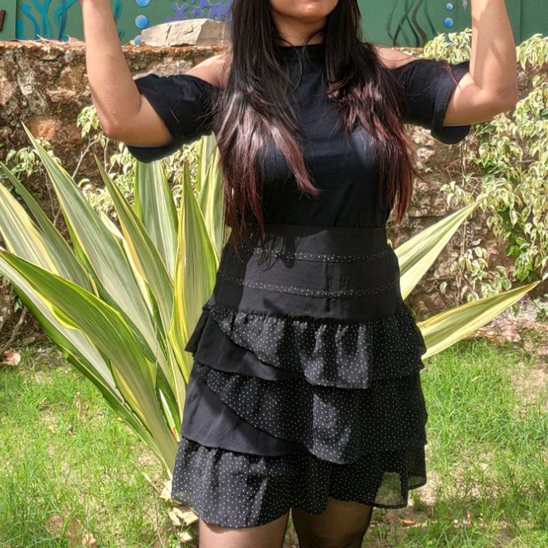 Mini Skirt With Polka Dots