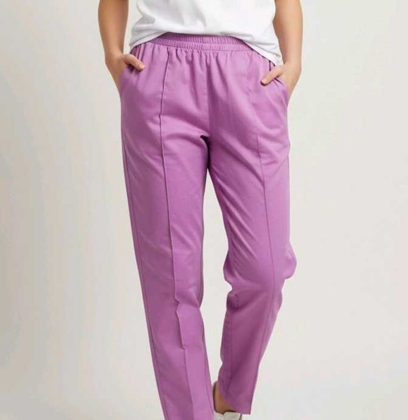 Purple Casual Pants