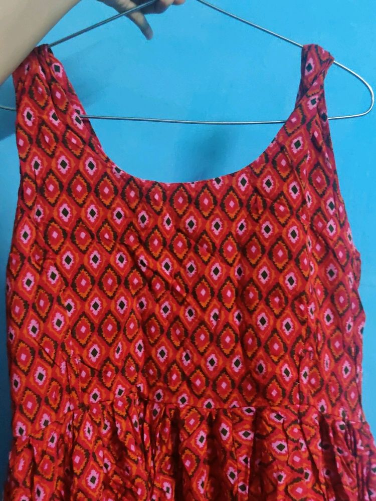 Boho Red Dress