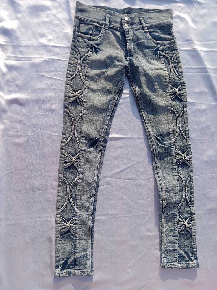 Designer Jeans with Unique Embellishments