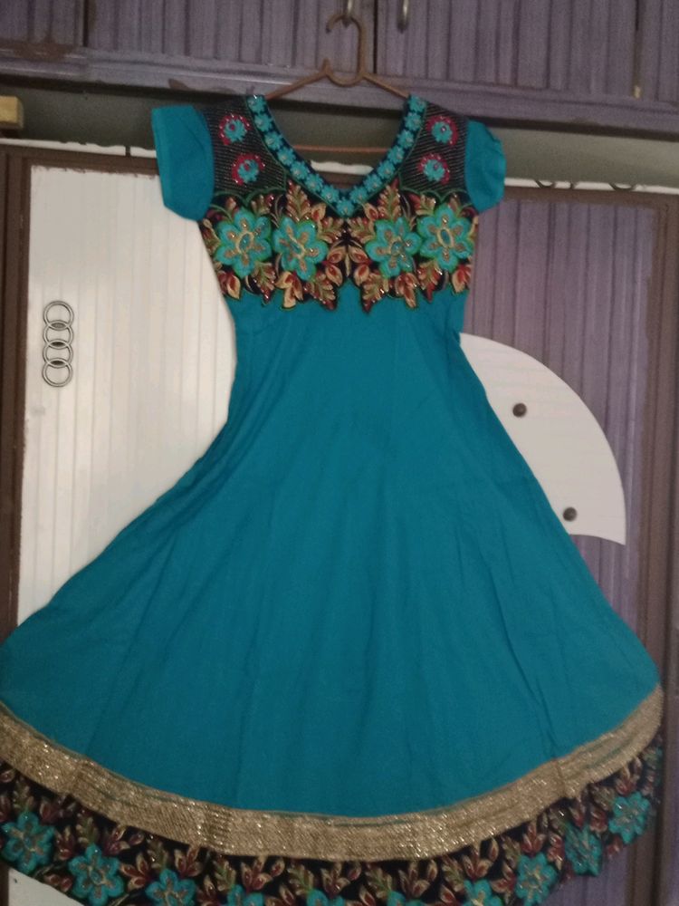 Anarkali Kurta With Dupatta Don't Have Bottom You Can Use Anyl Lenggin