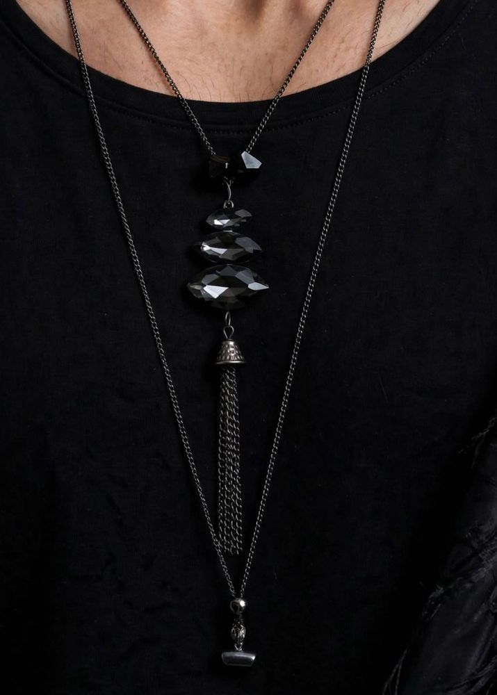 Gothic Layered Tassel Necklace