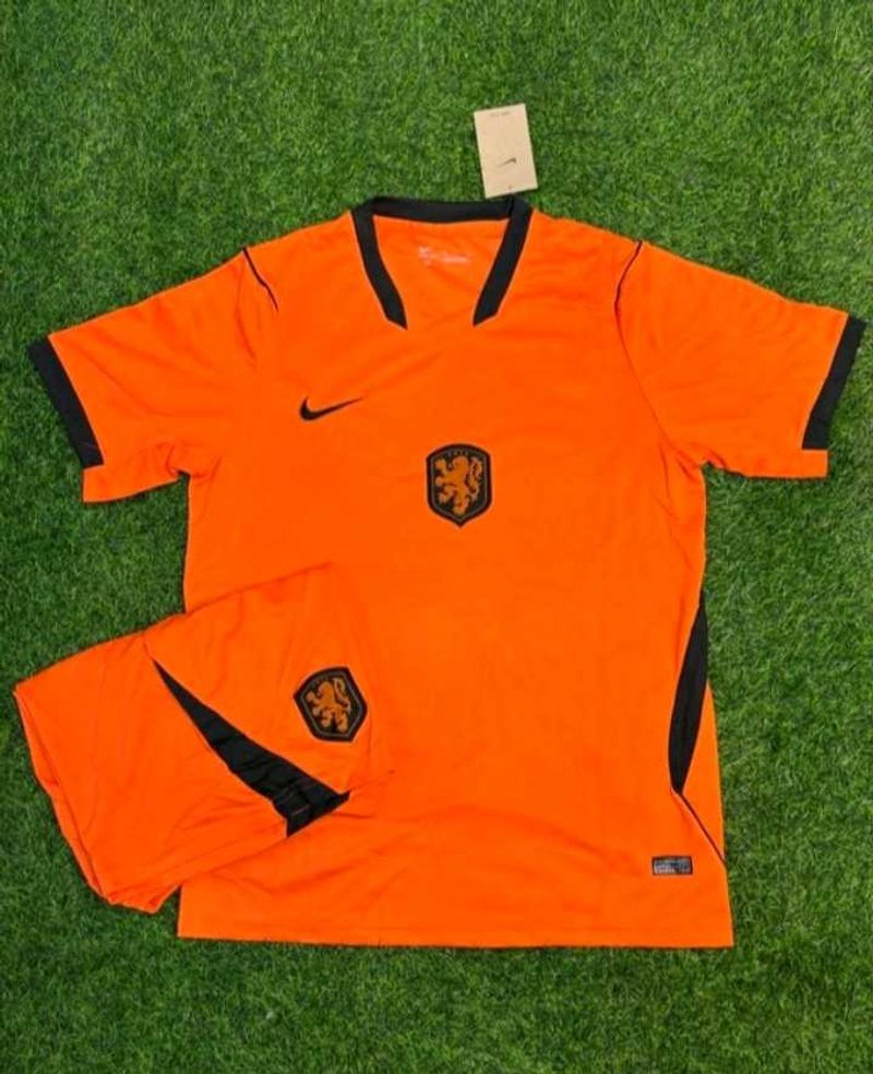 Netherlands Orange Jersey &amp; Shorts Set