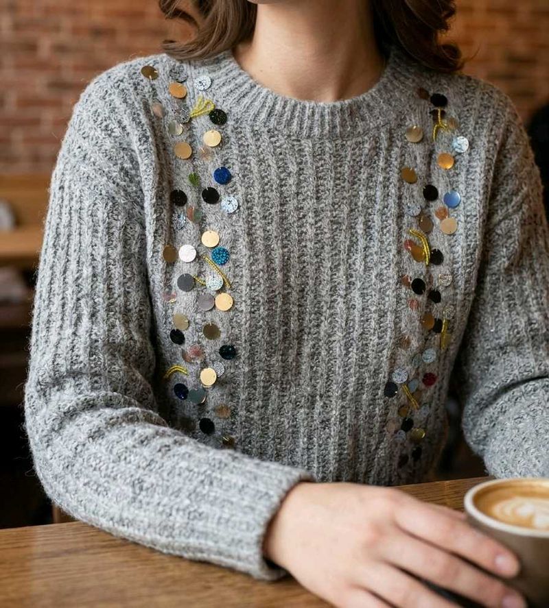 Glamour Grey Knit Sweater