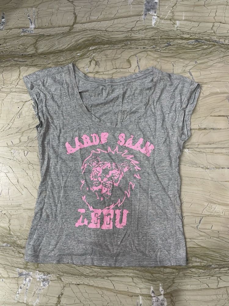 Grey Graphic T-Shirt