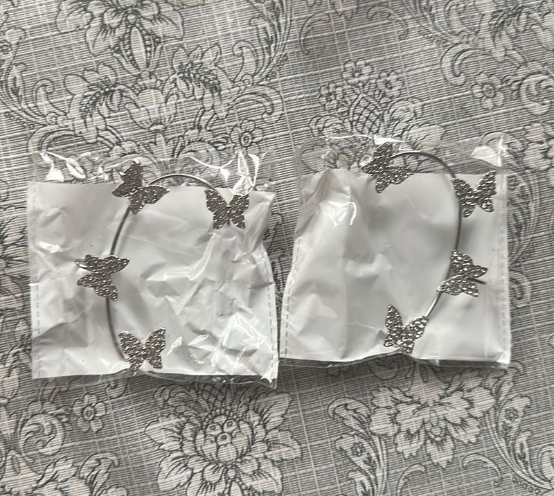Sparkling Butterfly Ear Cuffs