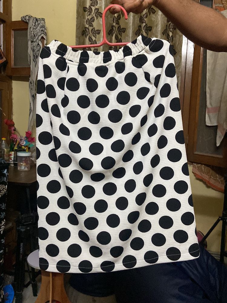 Polka Dot Mini Skirt
