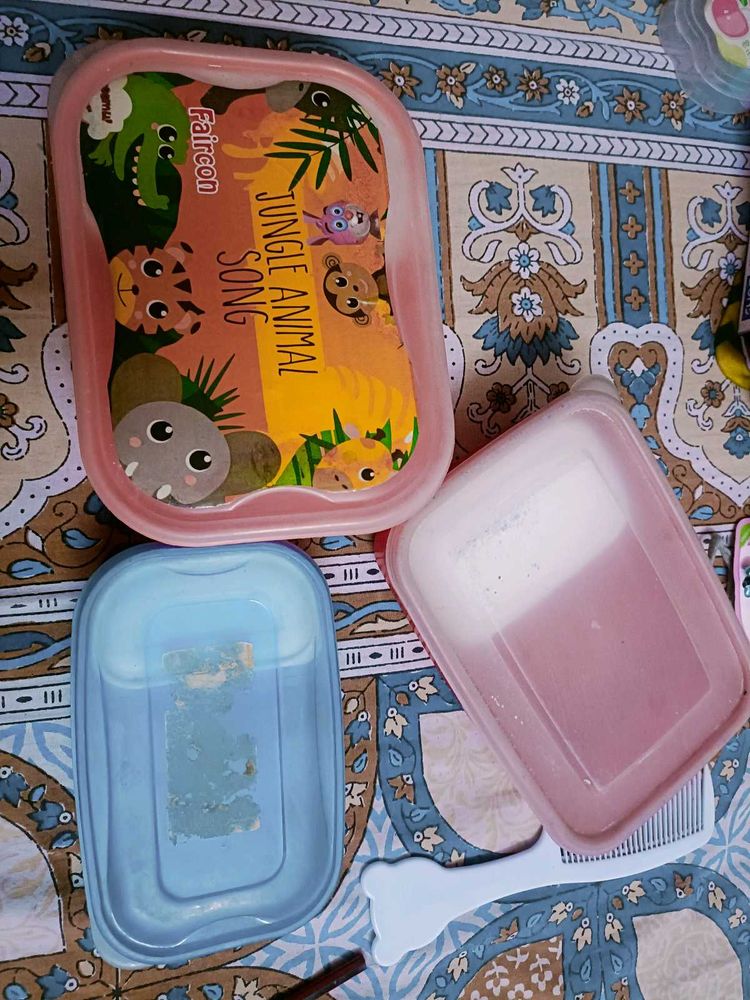 Combo Of 3 Plastic Lunch