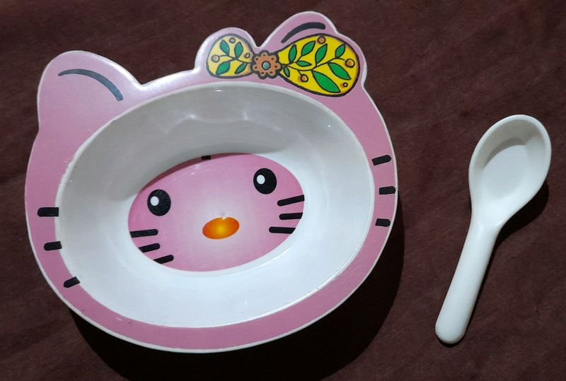 Bowl With A Spoon For Kids