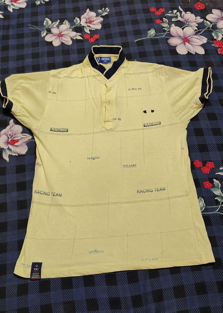 Men's Yellow Racing T-Shirt