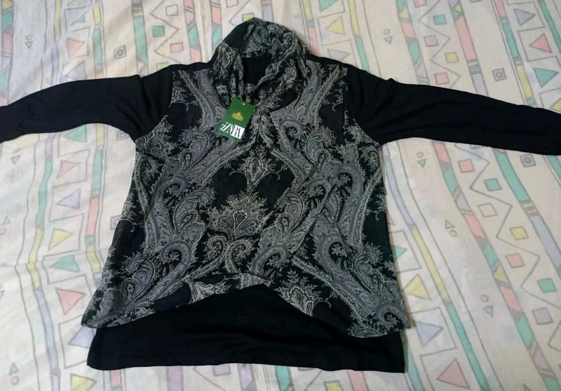 Trendy Black Top For Women - M