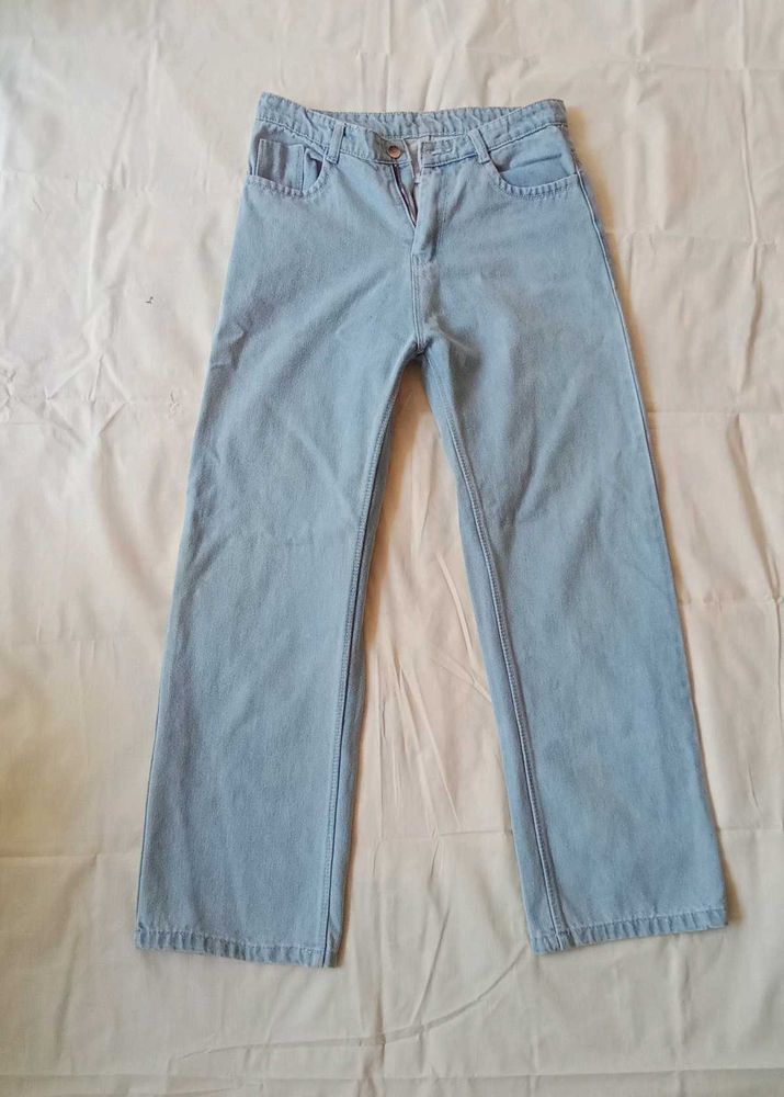 Light Wash Wide Leg Jeans