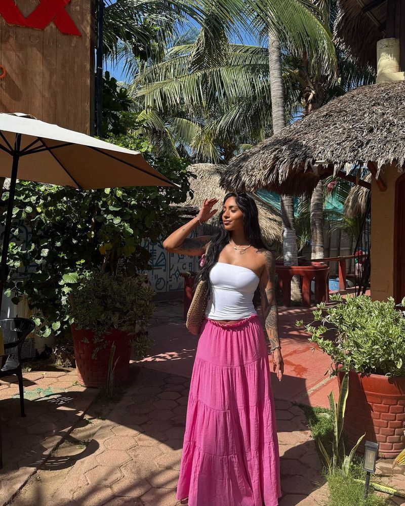 Boho Tiered Maxi Skirt