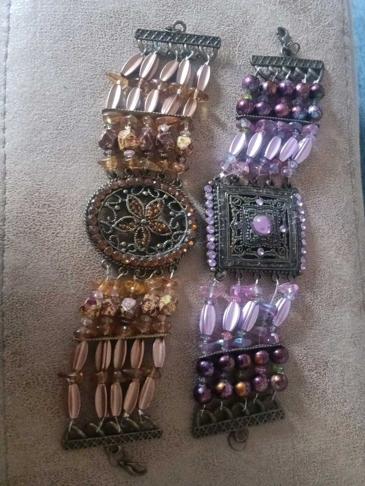 Boho Beaded Bracelets 2 piece