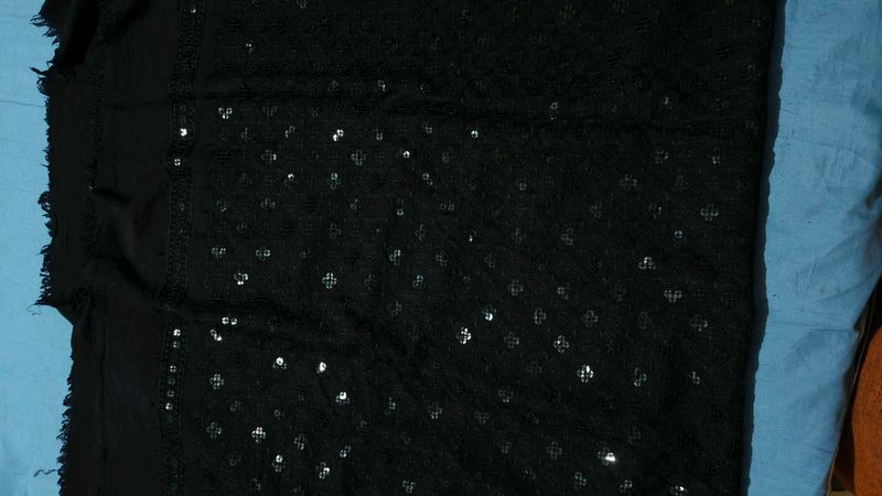 Black Dress Material Of 1.5 Meter